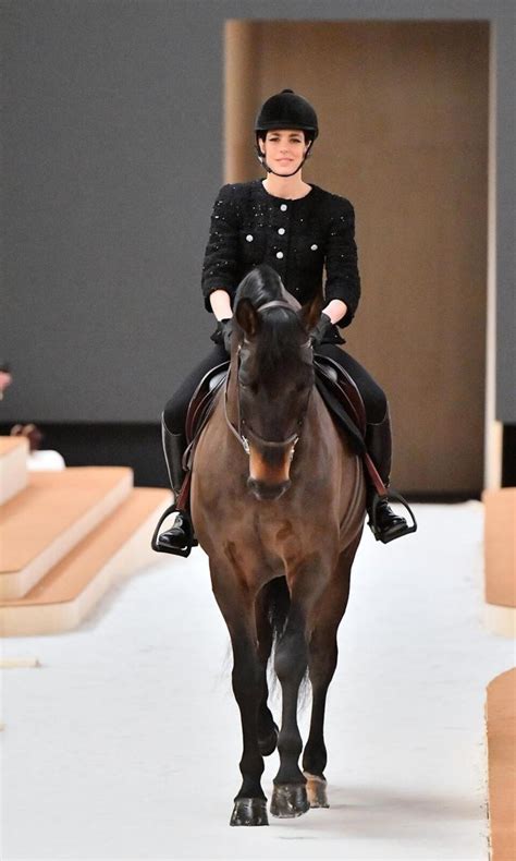 Charlotte Casiraghi Rode a Horse at Chanel's Spring Haute .